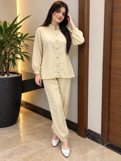 Libas Ethnic | Ivory Charm – Elegant Premium Georgette 2-Piece Cord Set